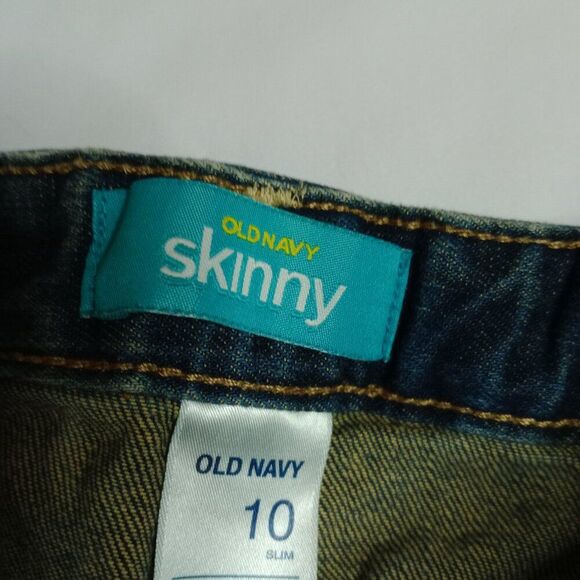 ⭐ Old Navy Girls Kids Youth Skinny Stretch Slim Blue Denim Jeans Pants sz: 10 - Picture 5 of 5